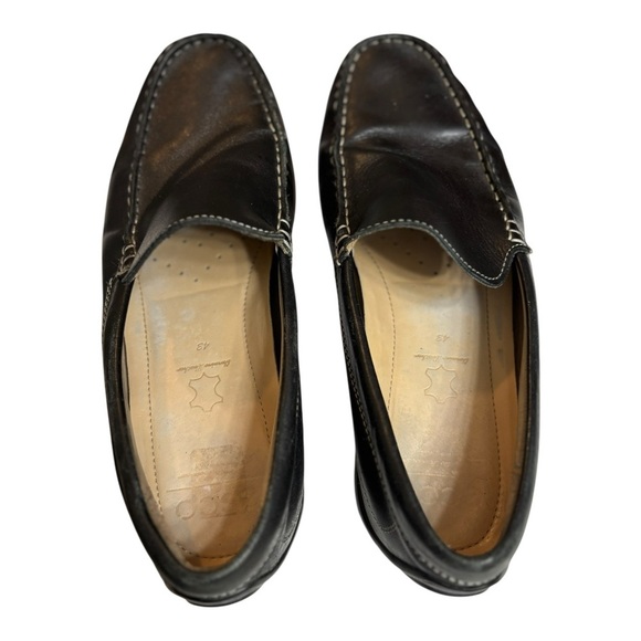 Ecco Moc Classic Black Leather Driving Loafers Men’s Size 9.5 / 43 Slip On main image 9